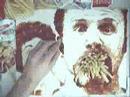Malen mit Pommes und Ketchup