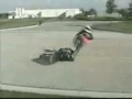 Vom Motorrad absteigen
