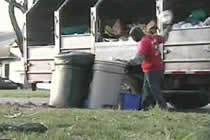 Müllmann erschrecken